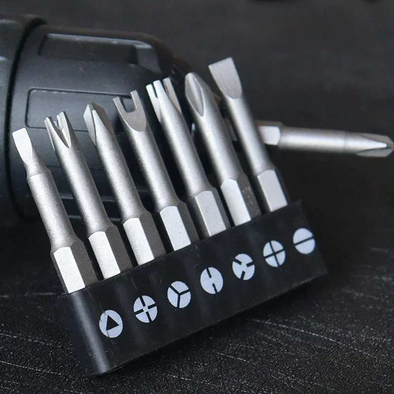 5/7/13Pcs Special-shaped Screwdriver Set 50mm U-shaped Y-Type Triangle Inner Cross Three Points Screwdriver Bit Tool