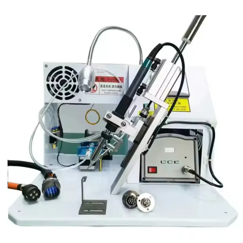 آلة لحام شبه أوتوماتيكية USB سلك البيانات المقاومة سلك الطيران لحام ماكينة لحام نقطي Led قطاع ضوء صنع