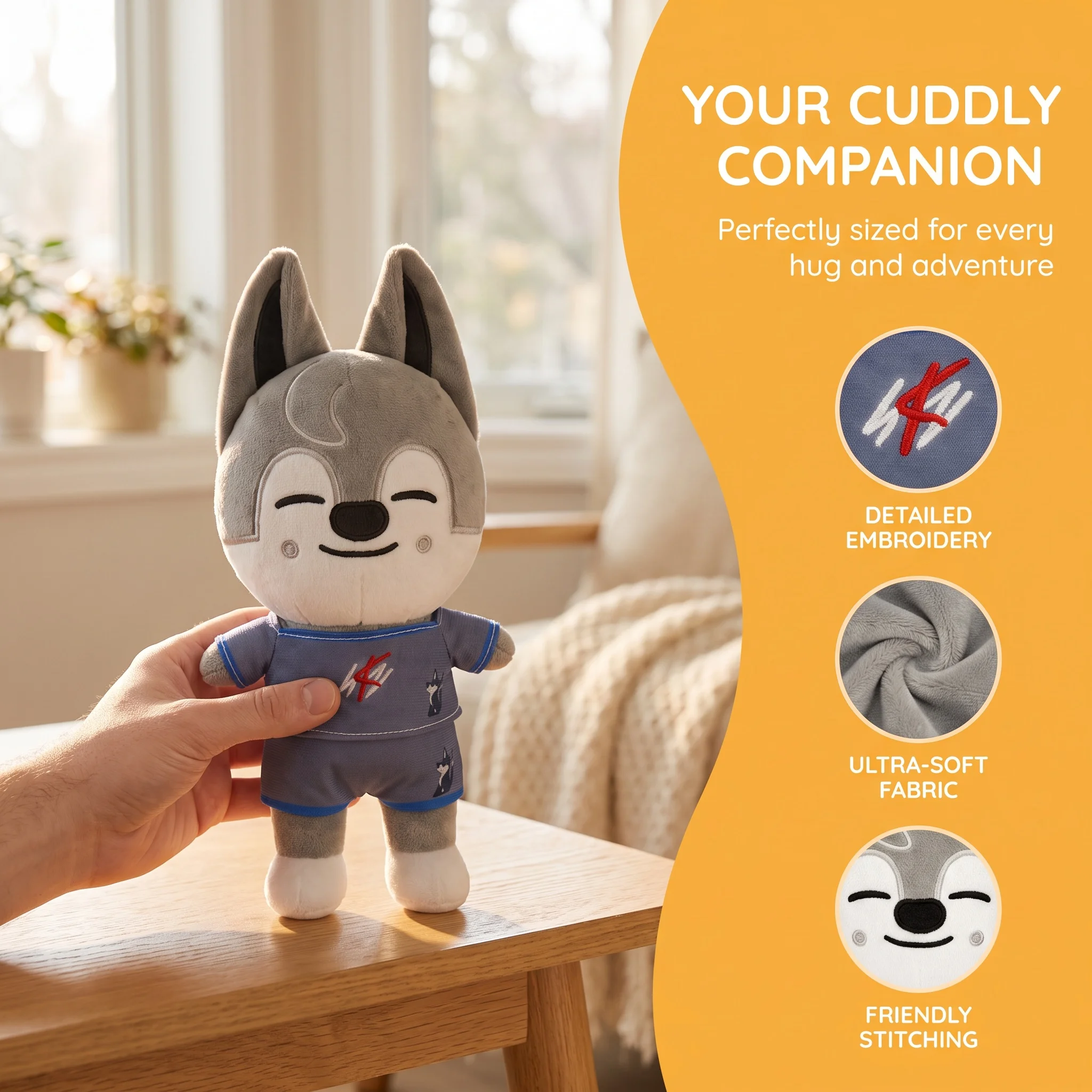 New Wandering Children's Anime Surrounding Animal Plush Doll Pendant Cute Collectible Doll Birthday Gift Children's Plush Toy De