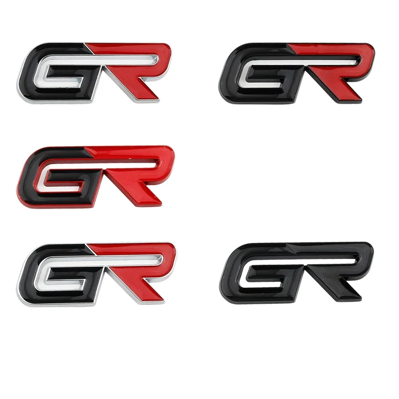 Car Whole Body Decal Front Grille Emblem Badge for Toyota GR Avensis Auris Hilux Reiz Crown Prius GT86 HighLander Previa