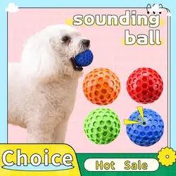 Beehive Sound Ball Bite Resistant Soft Rubber Sound Pet Ball Easy To Clean Throwing Toy Ball  Big Dog Puppy Accessories