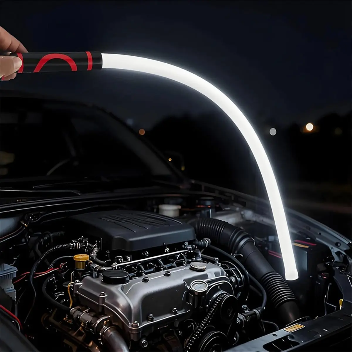 A43TBG 2 Pcs Flexible LED Light Stick, Led Flashlight Stick,Bendable Led Work Light with High Lumen & 3 Brightness Modes,
