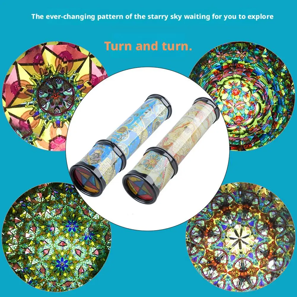 لعبة كاليدوسكوب سحرية قابلة للتطوير وقابلة للتعديل ملونة رائعة للأطفال لعبة تعليمية كلاسيكية #6