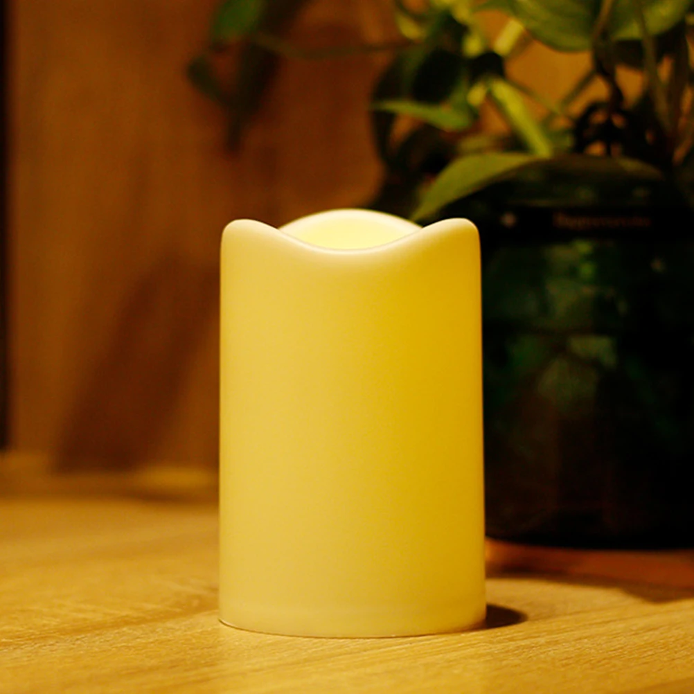 

LED Electronic les White Operated Flameless C Light Decor Lamps for Home Party Wedding C Light Gifts