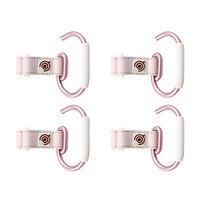 4pcs Stroller Hooks Heavy-duty Aluminum Alloy Rotatable Clips for Shopping Bags Diaper Stroller Accessories Baby Carts