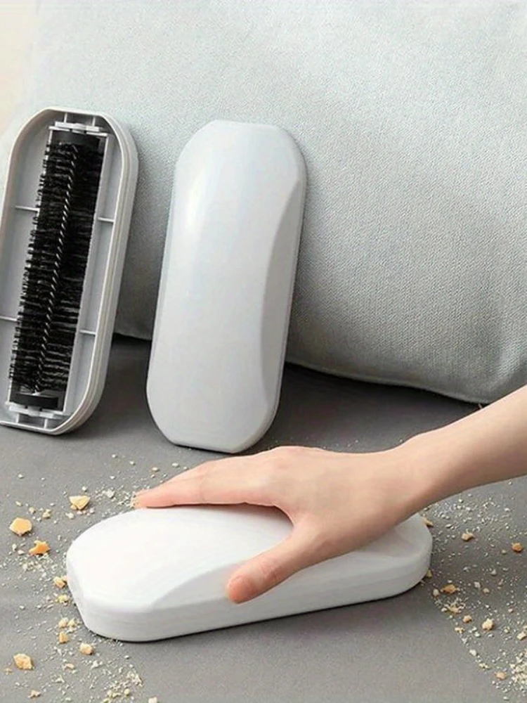 Brosse à poussière pour tapis, Table de chevet en plastique, balayeuse de miettes, nettoyeur de peluches de poils d'animaux, cueilleur collant, rouleau de peluches, nettoyage de vêtements
