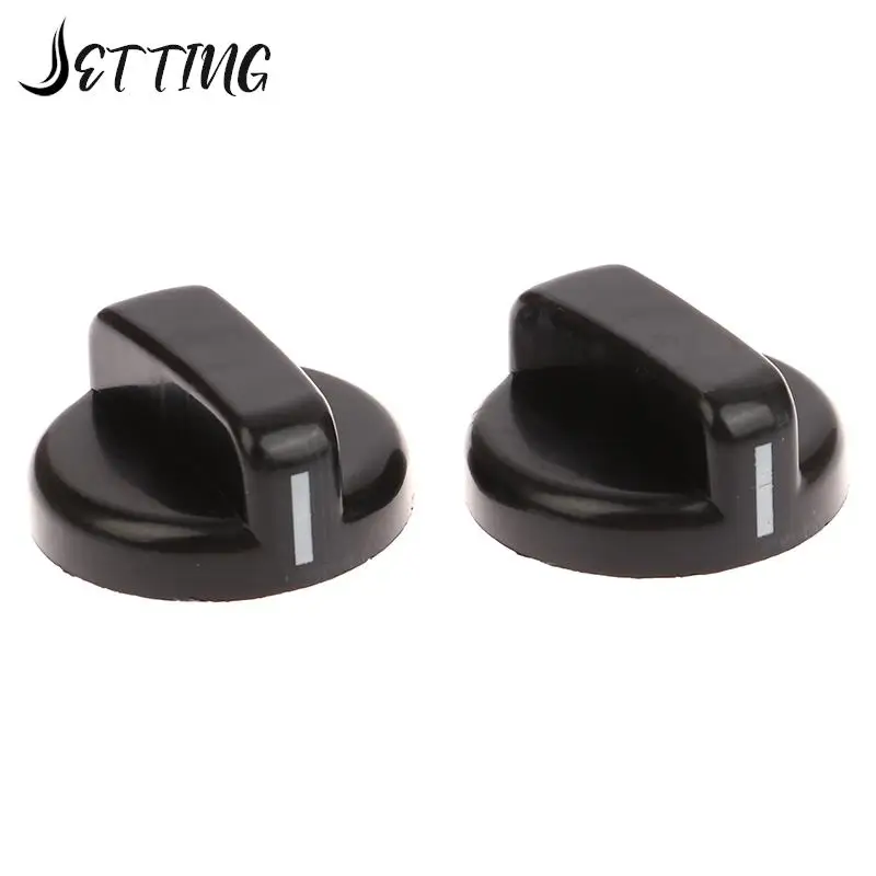 2PCS 8mm General Plastic Handle Gas Stove Replacement Control Switch Knob Range Oven Knob For Benchtop Burner