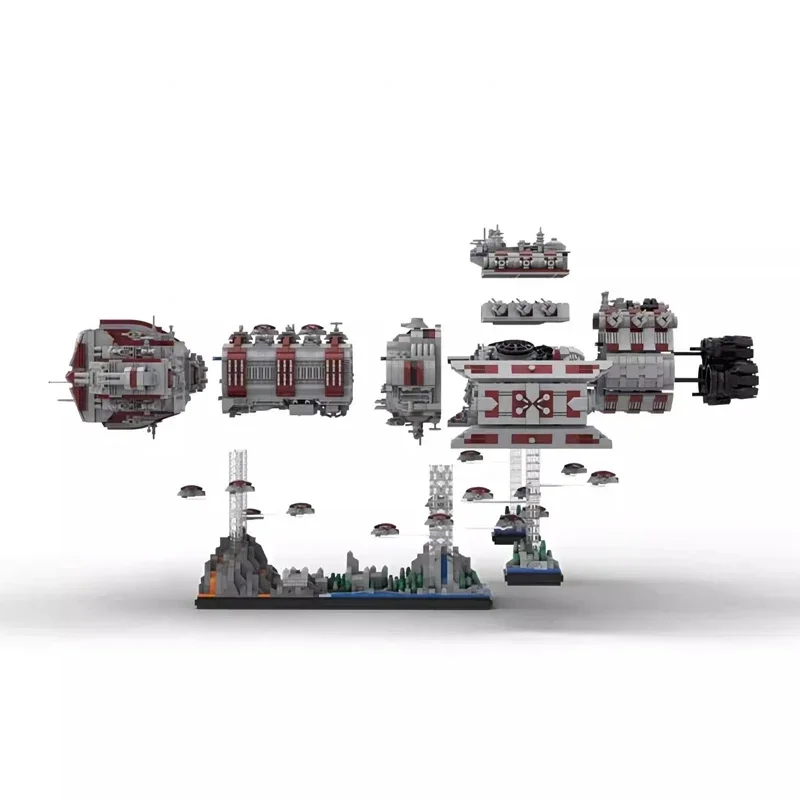 MOC Battlecruiser Spaceship Model 11262PCS Building Blocks Game Weapon Warship Battleship MOC-109383 Adult Set Brick Toys Gifts