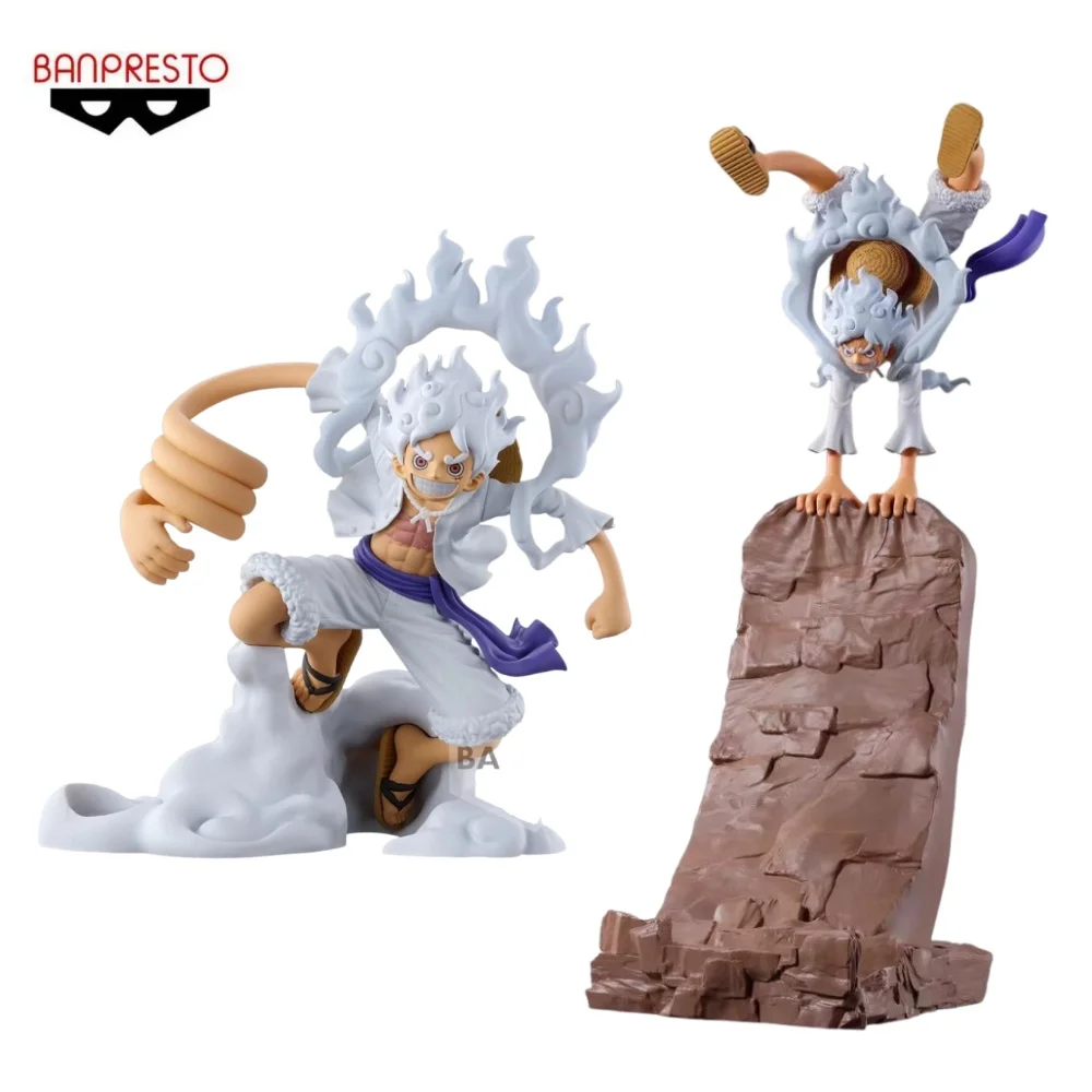 BANDAI Banpresto ONE PIECE Anime Nika Luffy FIGLIFE portalápices soporte para teléfono modelo de figuras de acción estatuilla juguetes originales Figuarts