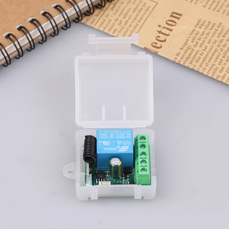 Universal Gate Remote Control Switch DC 12V RF 433 Mhz Asking Code Relay Receiver DIY Mini Module For Garage Door LED Lighting