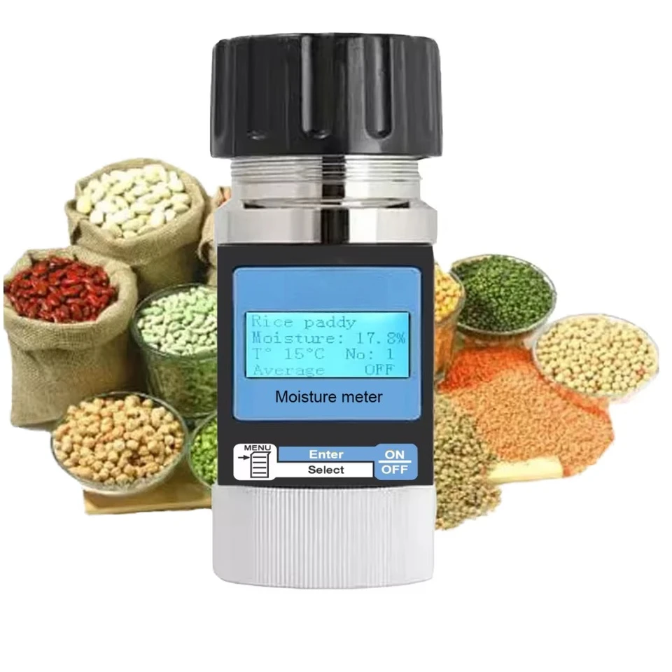 5-35% Moisture Content Tester Meter for 43 Kinds Grains Seeds Paddy Cocoa Bean Corn