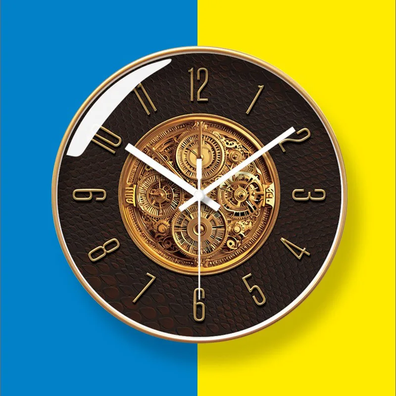 European Style Wall Clocks Modern Design Silent Creative Clock Light Luxury Living Bedroom Room Wall Watch Decorations