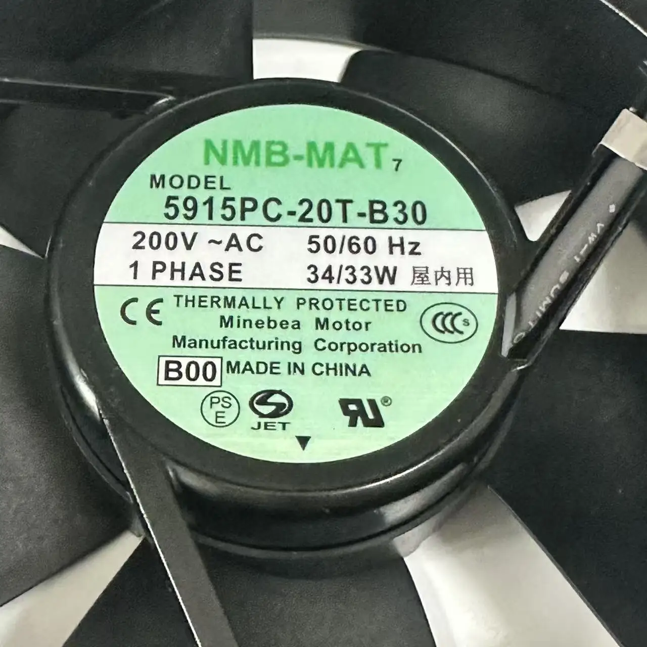 

NMB-MAT 5915PC-20T-B30 Cooling Fan 220V 34W 172x150x38mm