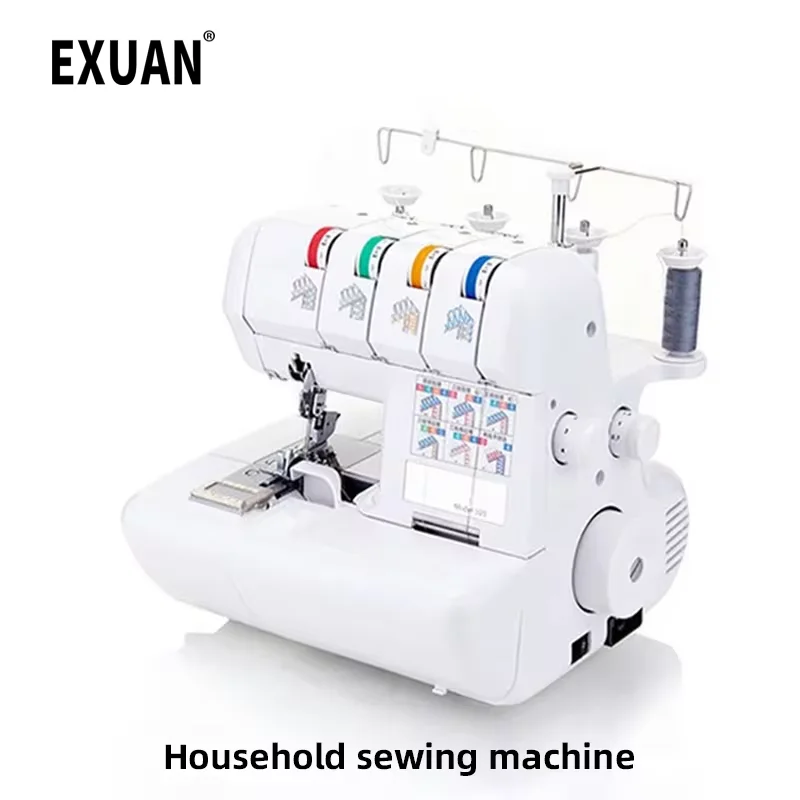 Multifunctional Household Four-Thread Overlock Sewing Machine Code Edge Tape Lace Electric Desktop Overlock Sewing Machine