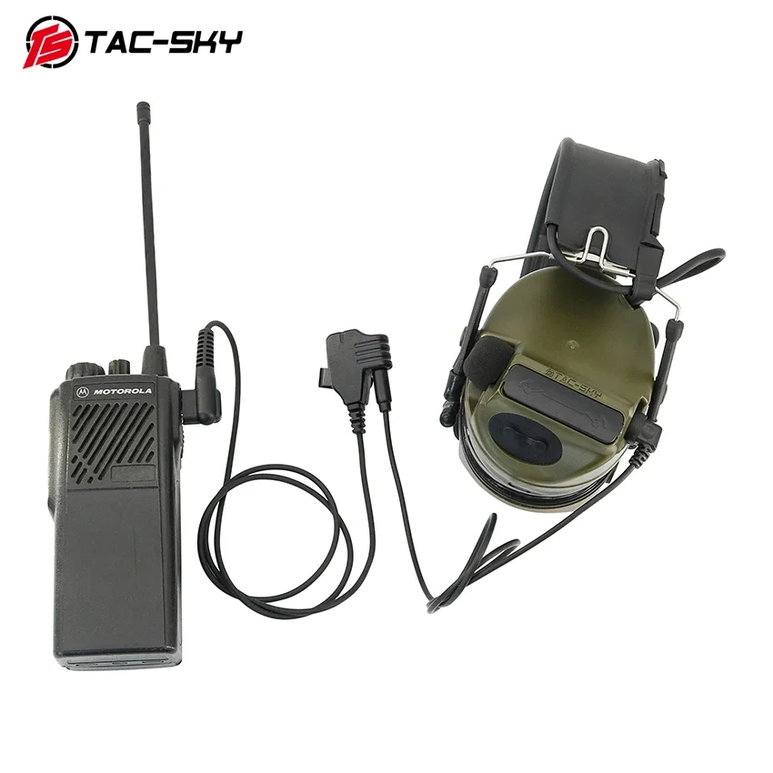 Adaptateur de casque TAC-SKY DulComm COMTAC2 pour casque de tir IPSC COMTAC, protection active des oreilles, cache-oreilles électroniques de chasse