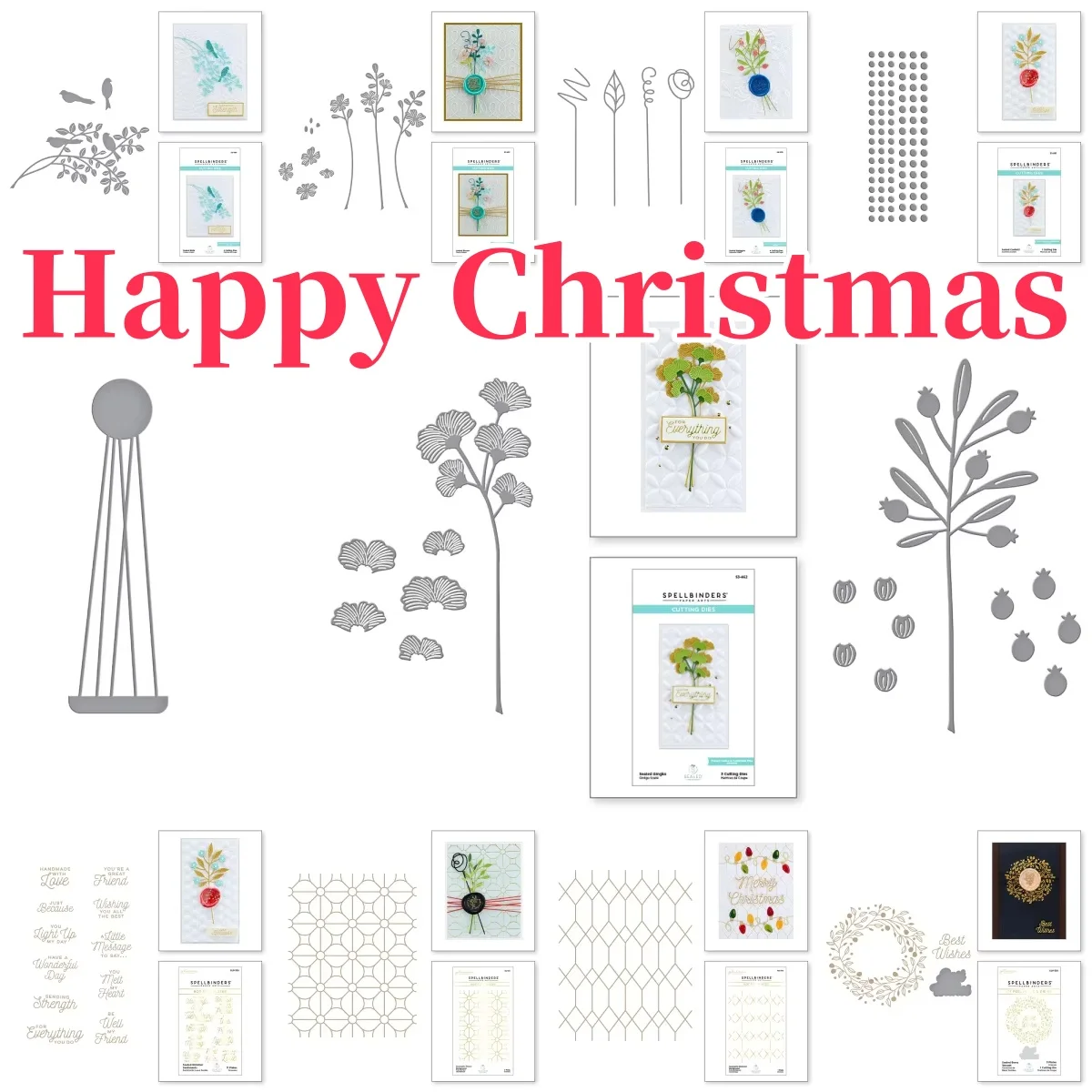 

2025 Christmas Flowers Blooms Birds Metal Cutting Dies Hot Foil DIY Scrapbook Embossed Paper Card Album Craft Template Supplies