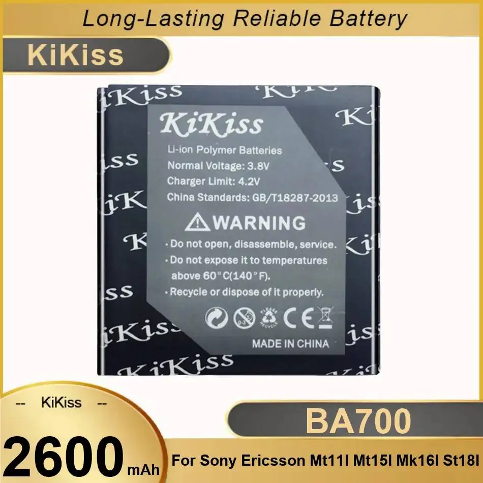 

Mobile Phone Battery BA700 2600Mah For Sony Ericsson Mt11i Mt15i Mk16i St18i St18a SO-03C Xperia Neo Pro V Ray