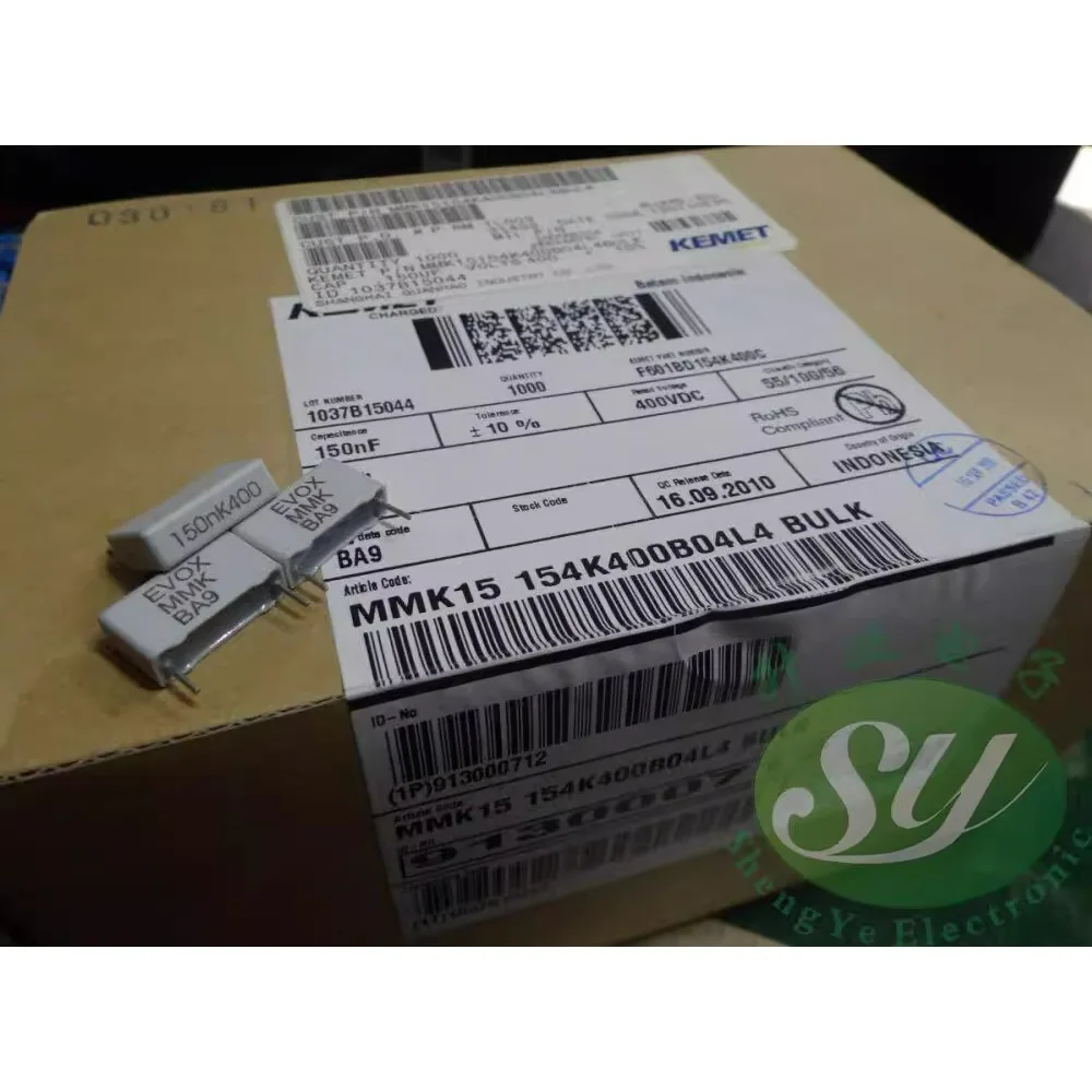 

20PCS MMK15 0.15uf/400v 150nf u15 154 Brand-new 15mm film capacitor