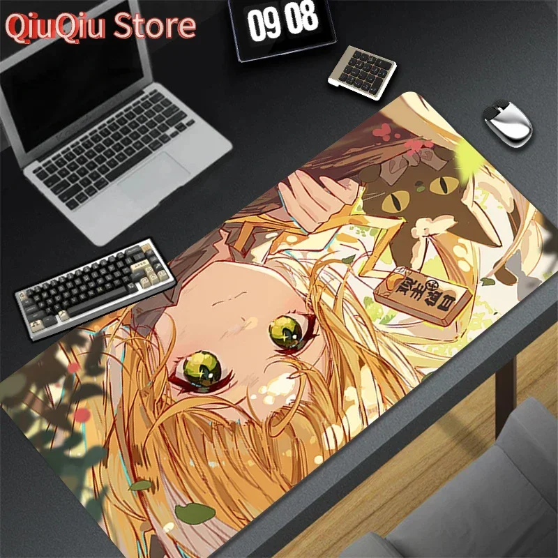 لوحة ماوس ملحقات ألعاب الكمبيوتر لوحة المفاتيح مكتب الكمبيوتر لوحة ماوس مطاطية ديكور مكتب Zenless Zone Zero Ju Fufu Mouse Mat #1