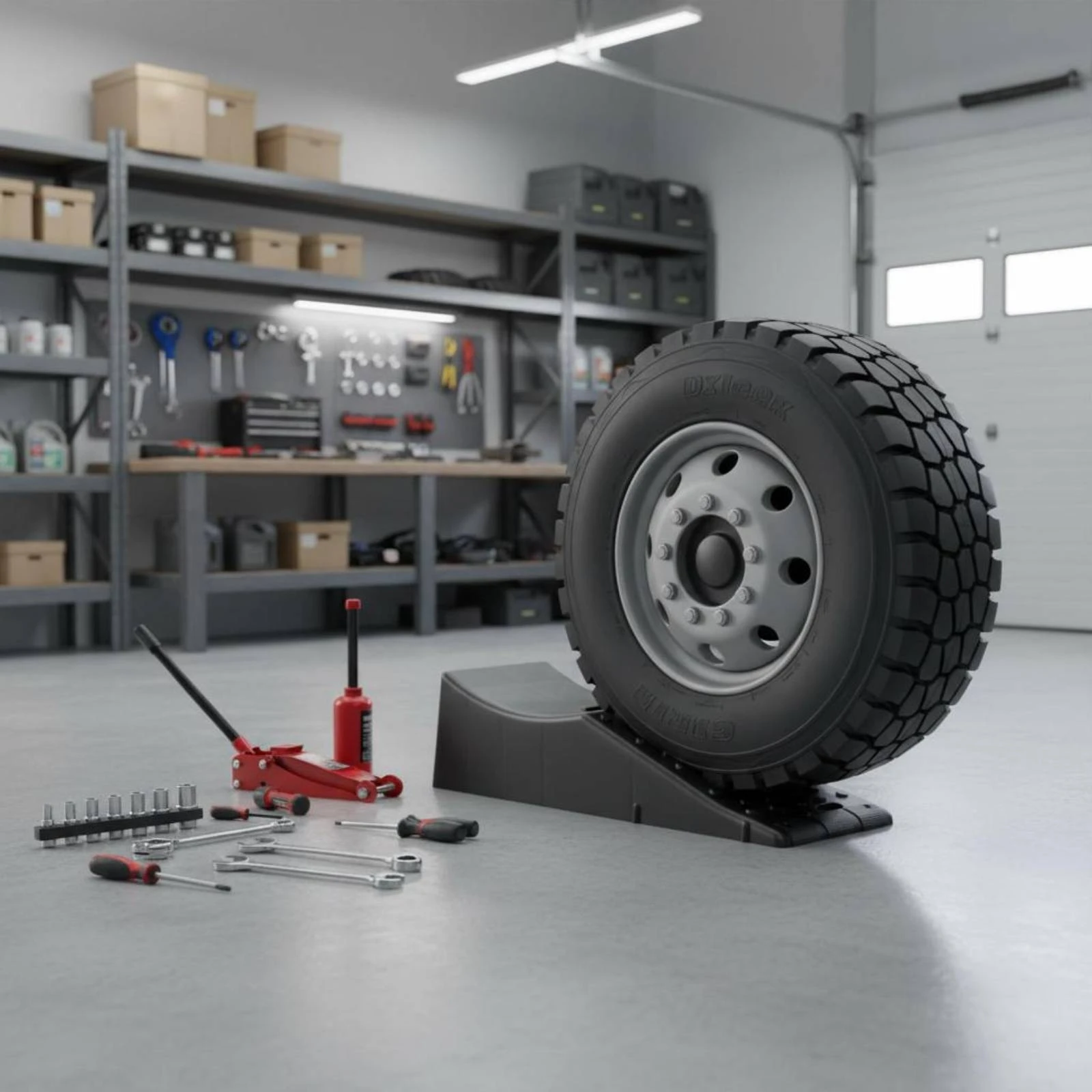 Tire Chock Anti-Slip Wheel Chock Tire Stopper Block Portable Car Wheel Stopper Heavy-Duty for Hauling Vehicle Loading, Parking