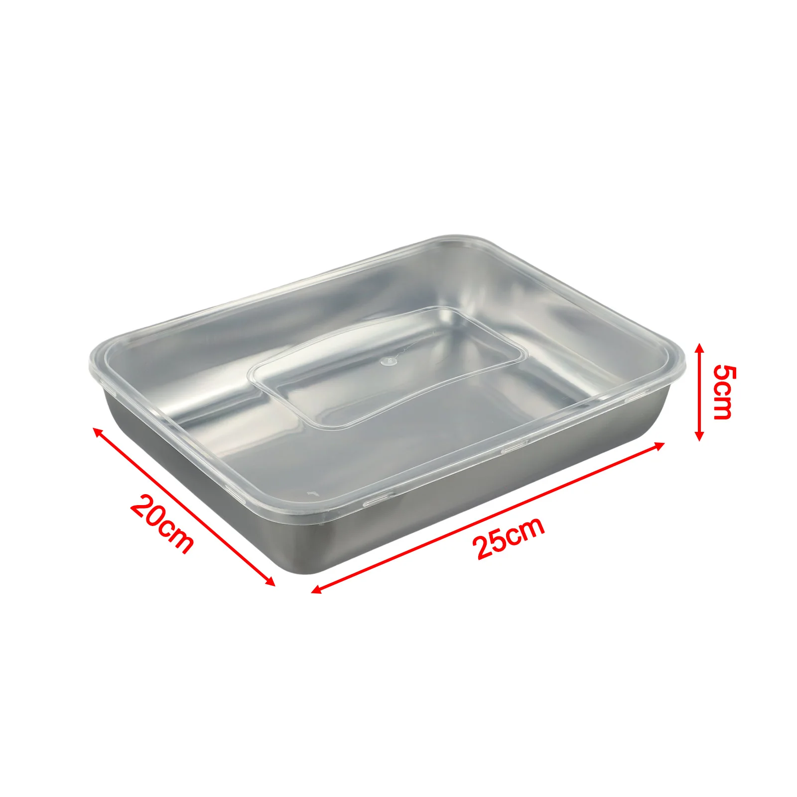 Multi Functional Stainless Steel Storage Box with Effective Sealing Lid Perfect for Food Preservation and Display