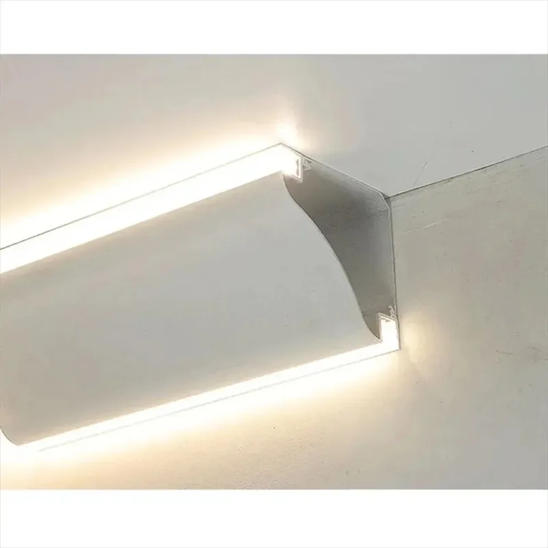 1.5m/pcs Angle Install Aluminum Channel Corner Profile without Ceiling LED Linear Aluminum Profiles Light Washing Strip