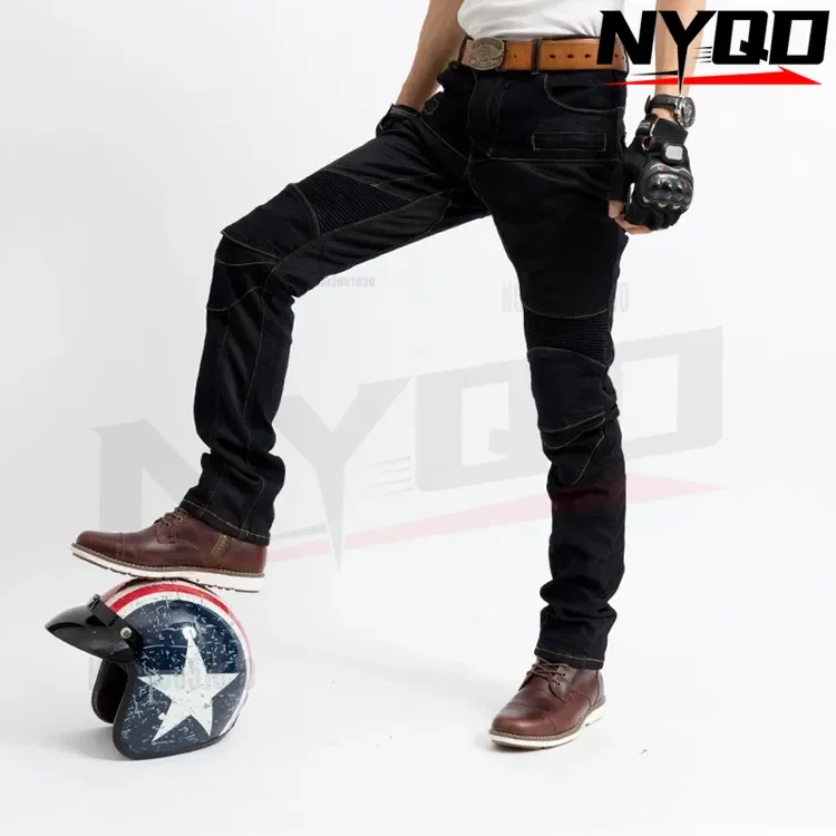 Motorcycle Summer Pants 719 Breathable Anti Drop Pants Motorcycle Rider Slim Fit Men Women CE Protector motorcycle pants men