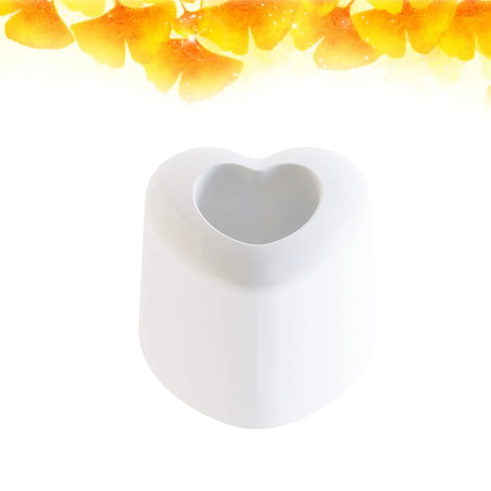 

1Pair Heart Shaped Bathroom Storage Rack Durable Heat Resistant ABS Material Toothbrush Holder Love Desktop Organizer for Home