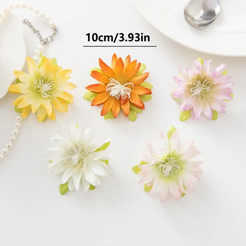 50/100 Stück Künstliche Blumen aus Seide, Kleine Lotusblumen für Heimdekoration, Tischdekoration, Kränze, Hochzeits- und Brautaccessoires, Kopfbedeckungen, DIY-Geschenkbox – Detail 7