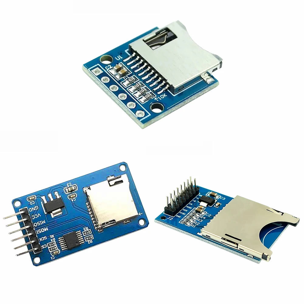 Micro SD Module SPI Storage Expansion Board 5V 3.3V Memory Shield Module 6 Pins Mini TF Card Module for Arduino DIY Kit