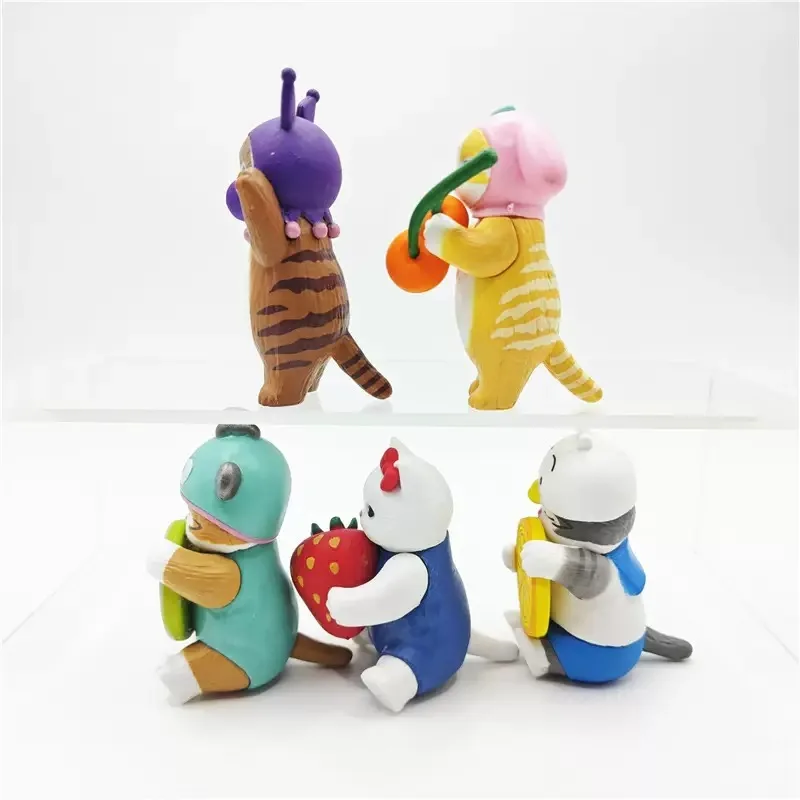 Mofusand Katten Dragen Mariene Organismen Kleding Blind Box Leuke Actiefiguren Octopus Pinguïn Otter Tafelornamenten Kindergeschenken