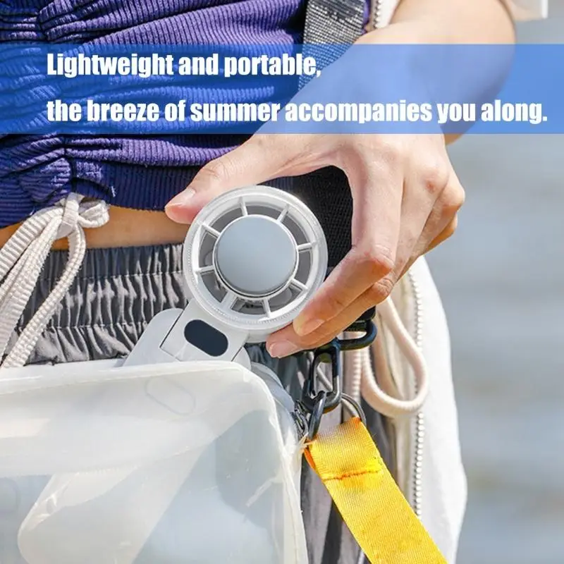 التبريد الجليدي مروحة محمولة 3600mah محمولة قابلة للشحن للسفر في الهواء الطلق