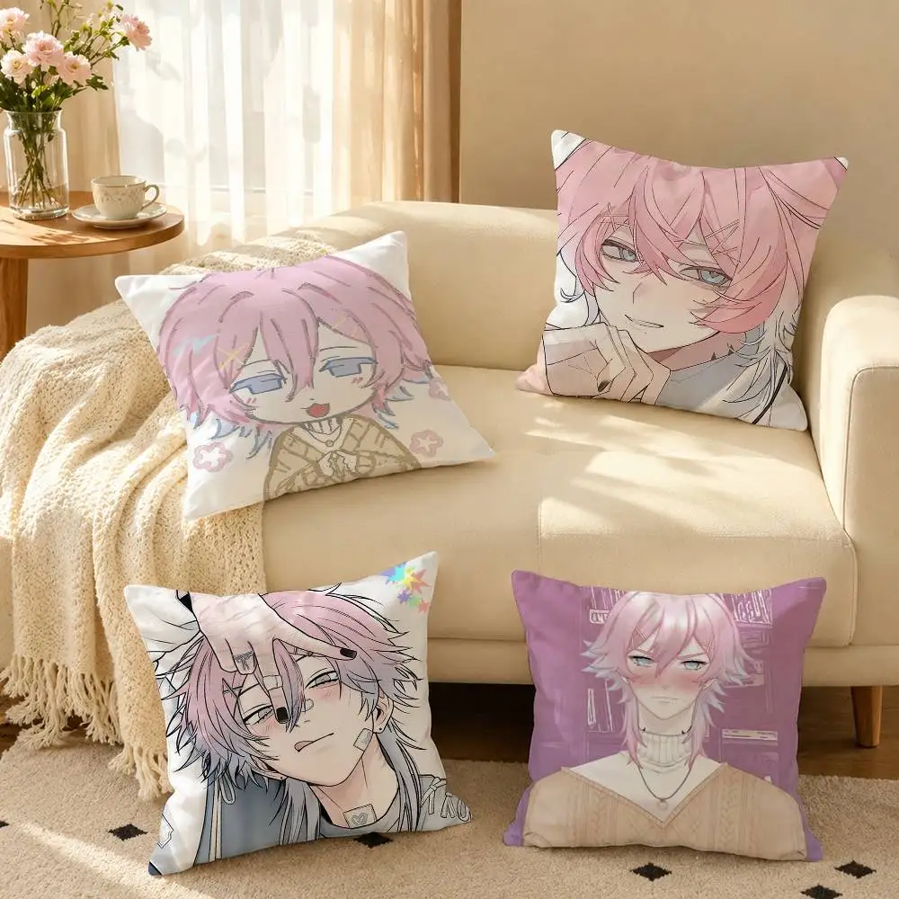 14DWY 14 Days With You Ren  Square Double-Sided printed Pillow Case Bedroom Bedside Pillow Sofa Cushion Cover