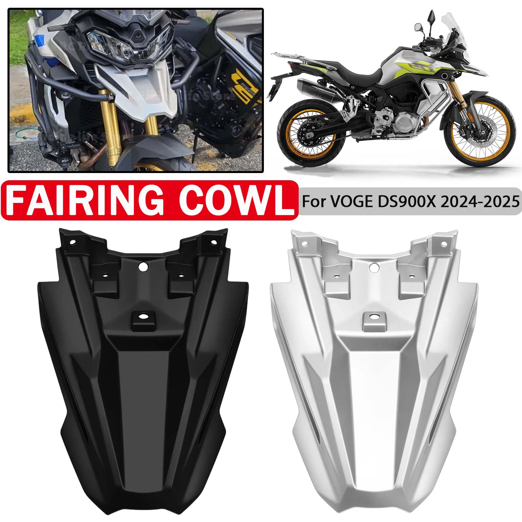 

Motorcycle Front Fairing Cowl Extension For VOGE DS900X DSX900 DSX 900 DS 900X 900 X 2024 2025 Fender Beak Wheel Extender Cover