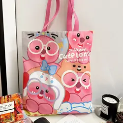 Loopy Canvas Bag Portable One-shoulder Cross-body Storage Cartoon Bag Kawaii Anime Accessories Holiday Gift for Girls