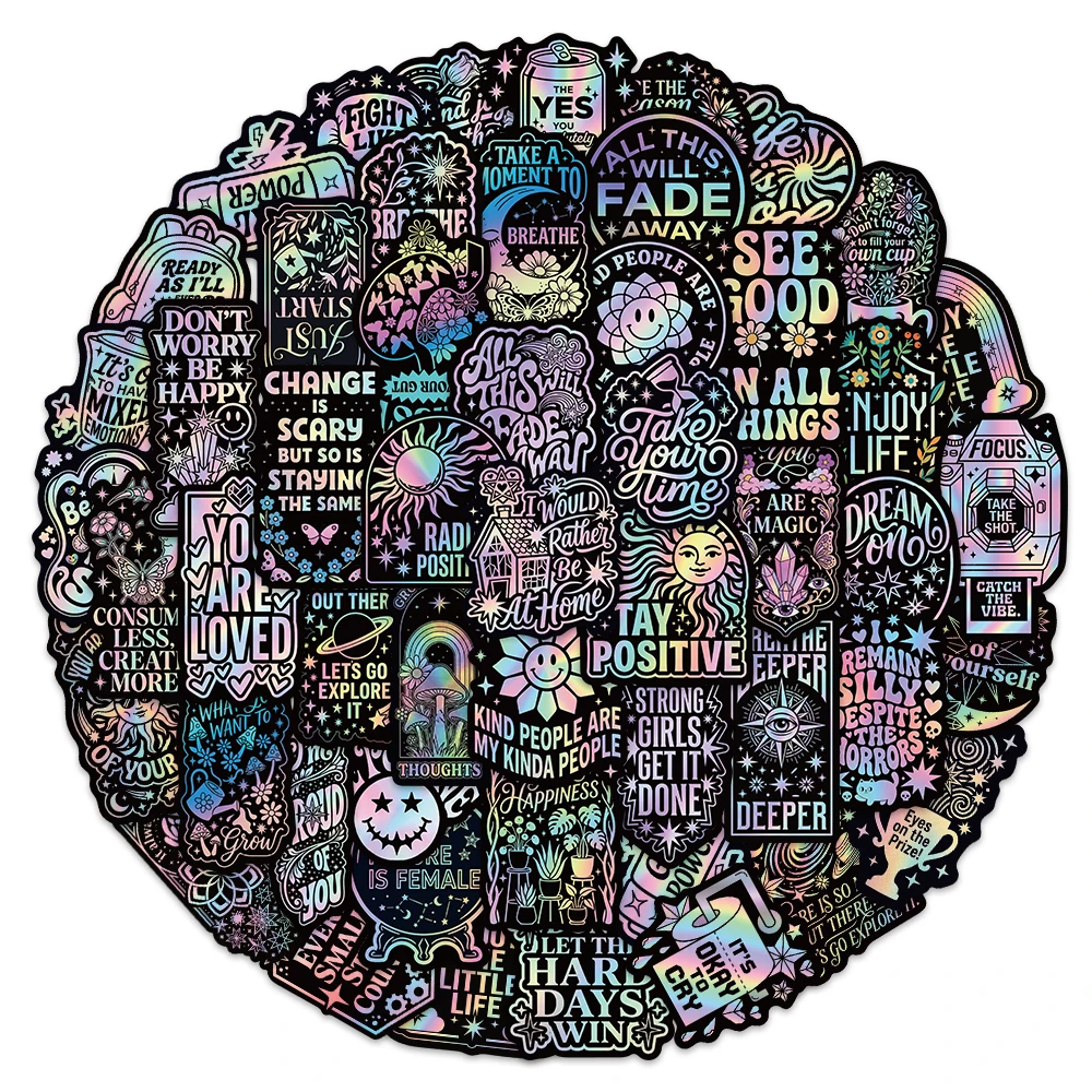 50PCS Encourage Fun Graffiti Stickers DIY Phone Cases, Postcards, Luggage, Laptop Speaker Stickers