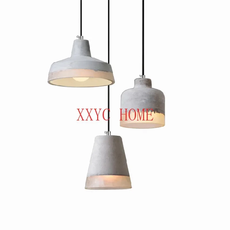 

Cement Pendant Lamp Simple Creative Personality Retro Nostalgic Bar Restaurant Exhibition Hall Coffee Shop Lamps