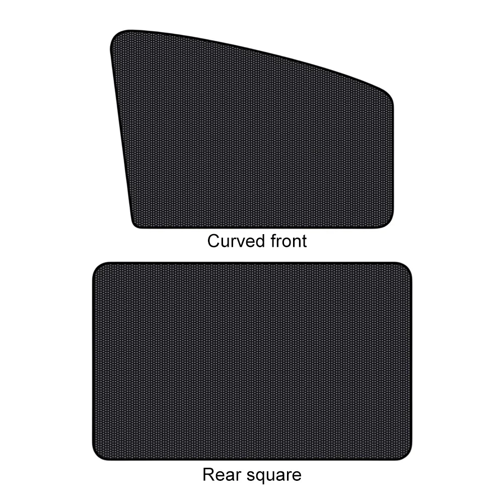 작은 구멍이 있는 마그네틱 자동차 측면 창문 선 쉐이드, 자동차 개성 차양, 10 자석 UV 차단, 전면 후면 창문 커튼