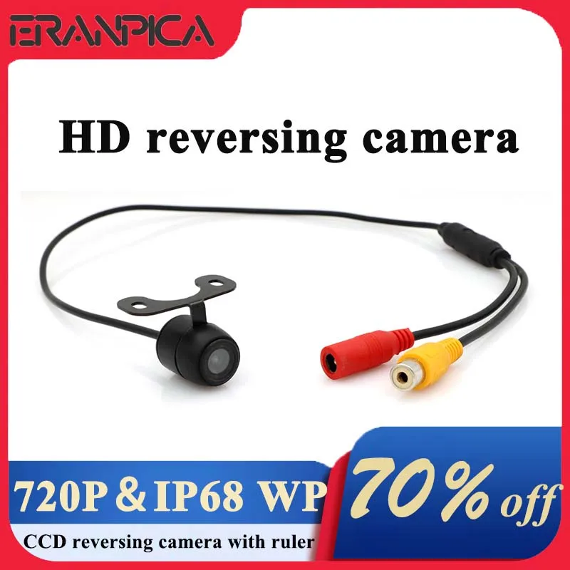 

Eranpica Ip68 Waterproof HD Rear View Mirror Backup Camera For Vehicle 720P Reversing Camera Monitor For Cars Parking System