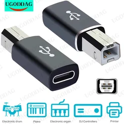 Suitable for Type C to Square USB B Adapter Electric Piano Printer Adapter TYPE-C female to MIDI Head