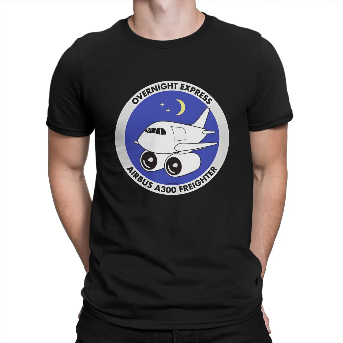 Airbus Newest TShirt for Men A300 Freighter Overnight Round Collar Basic T Shirt Personalize Birthday Gifts Streetwear