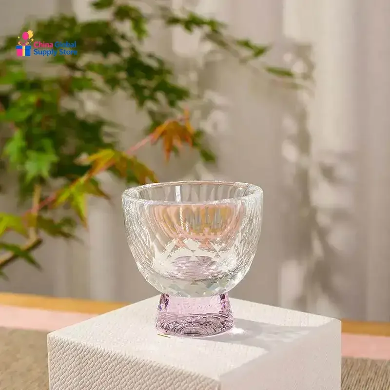 Crystal glass colored small tea cup, master cup, guest cup, kungfu tea  heat resistant 50ML Baijiu wine glass