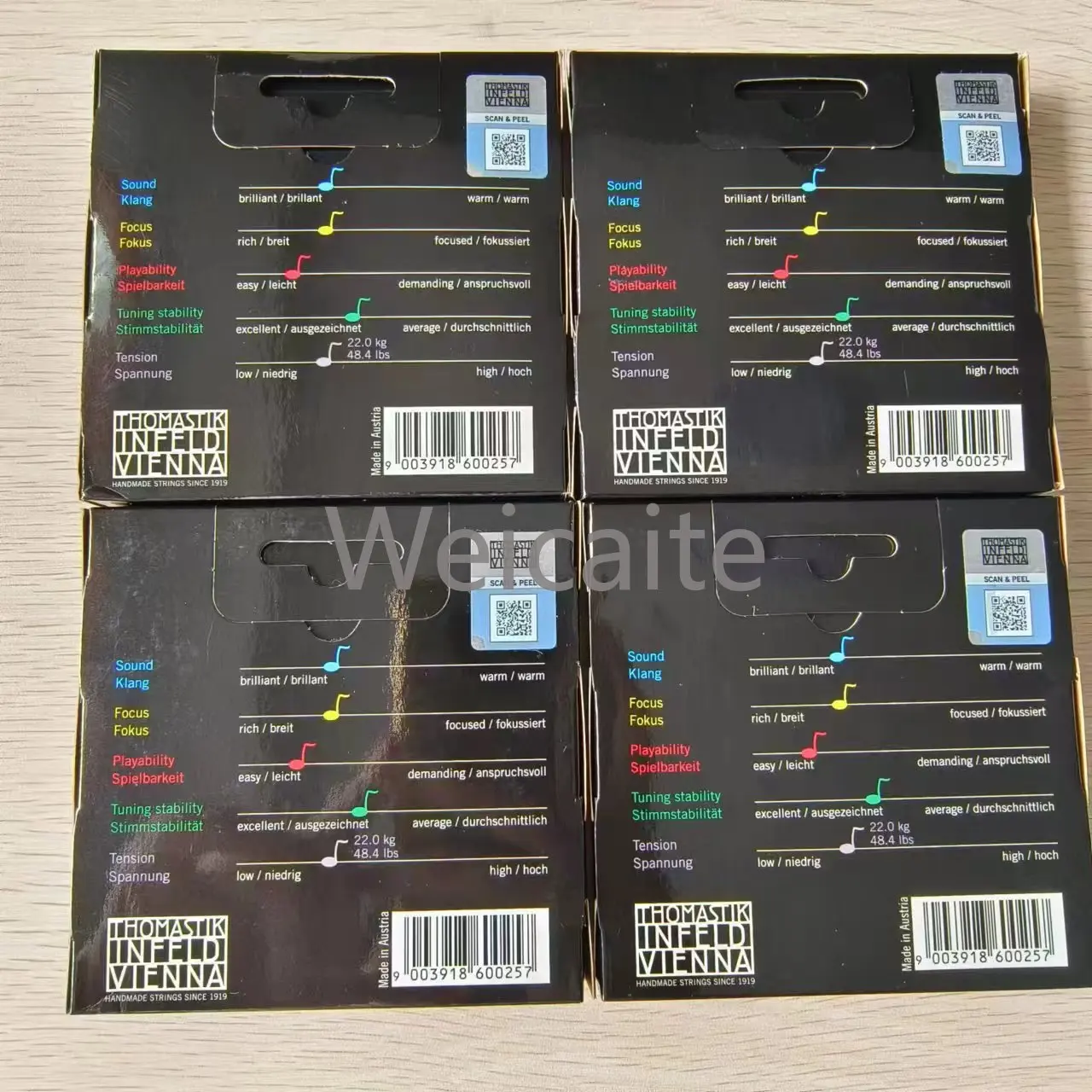 Cordas de violino de alta qualidade 4/4 3/4 acessório de violino quente brilhante tom equilibrado peças genuínas de violino