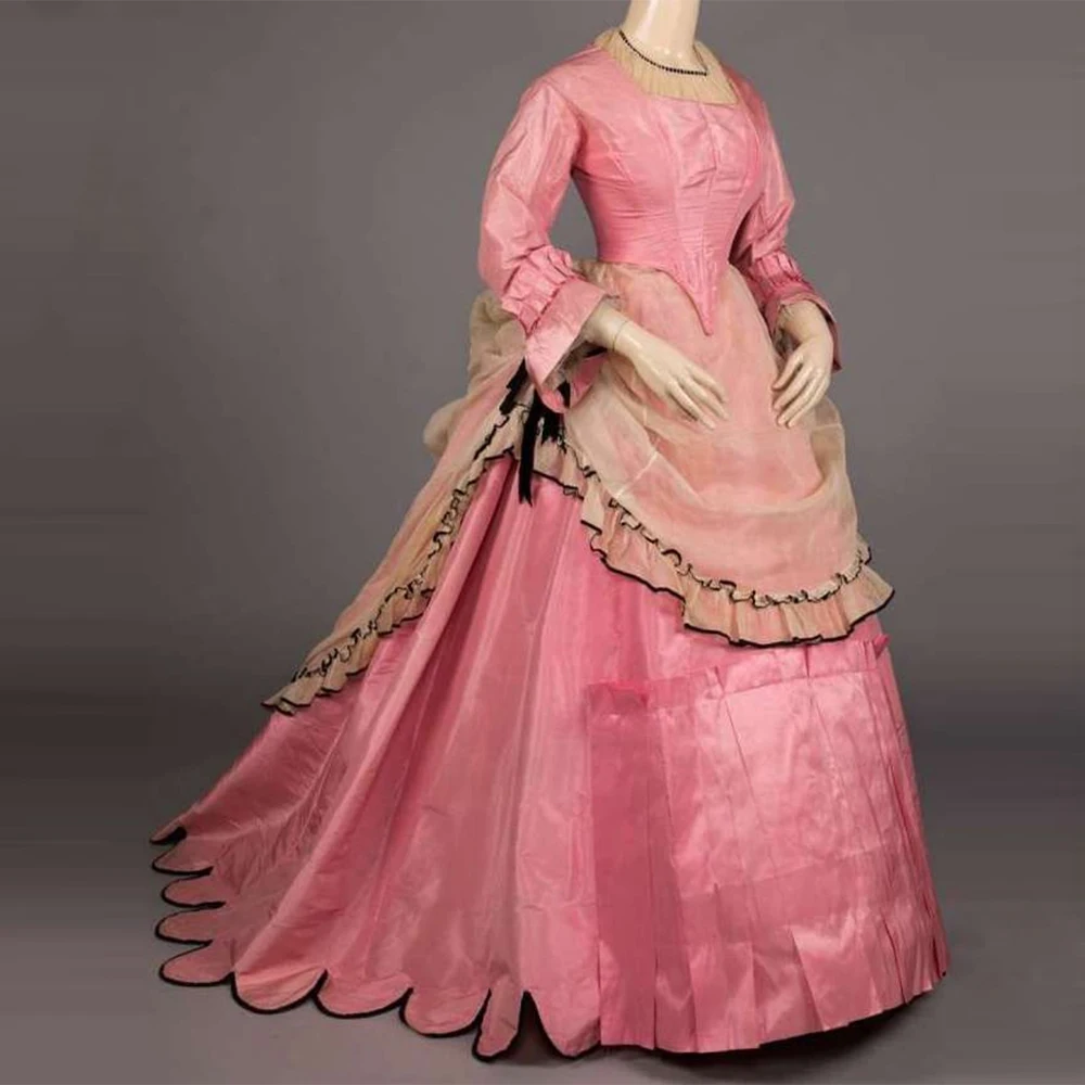 

Historical Victorian Renaissance Dinner Costume Tudor Elizabethan Queen Ball Gown Medieval Royal Court Bustle Afternoon Dress