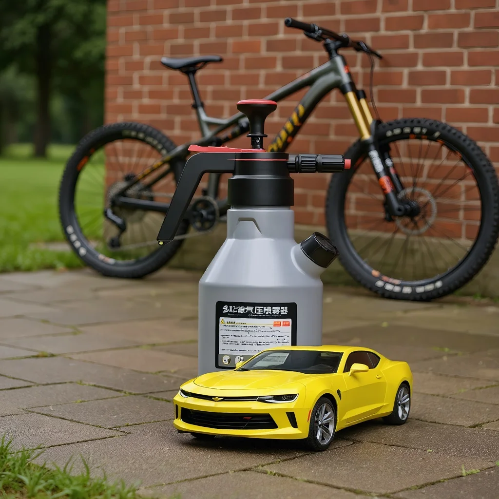 

Распылитель пены для мойки автомобилей объемом 2 л — ручная пенопластовая пушка под давлением воздуха с 2 насадками