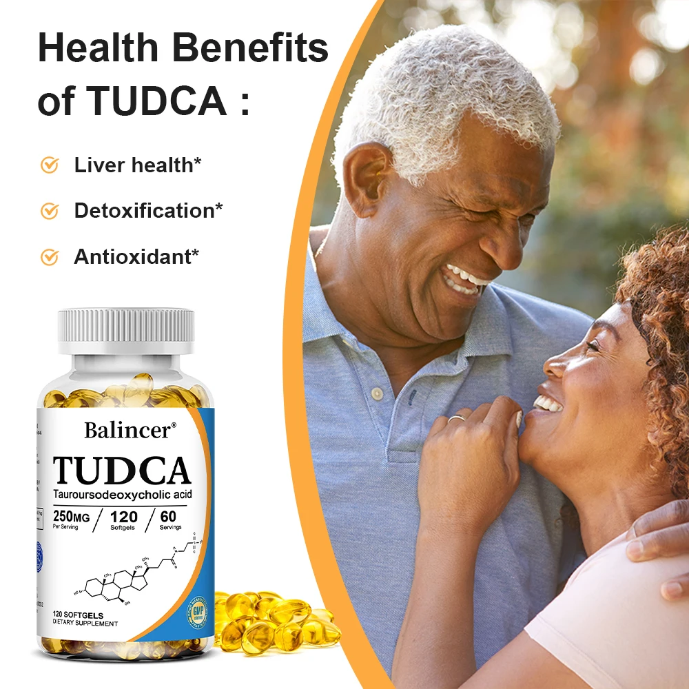 TUDCA Capsules 250mg - Liver Detox & Gallbladder Support, Intestinal Health, Digestive Health, Immune Boost, Anti-Aging