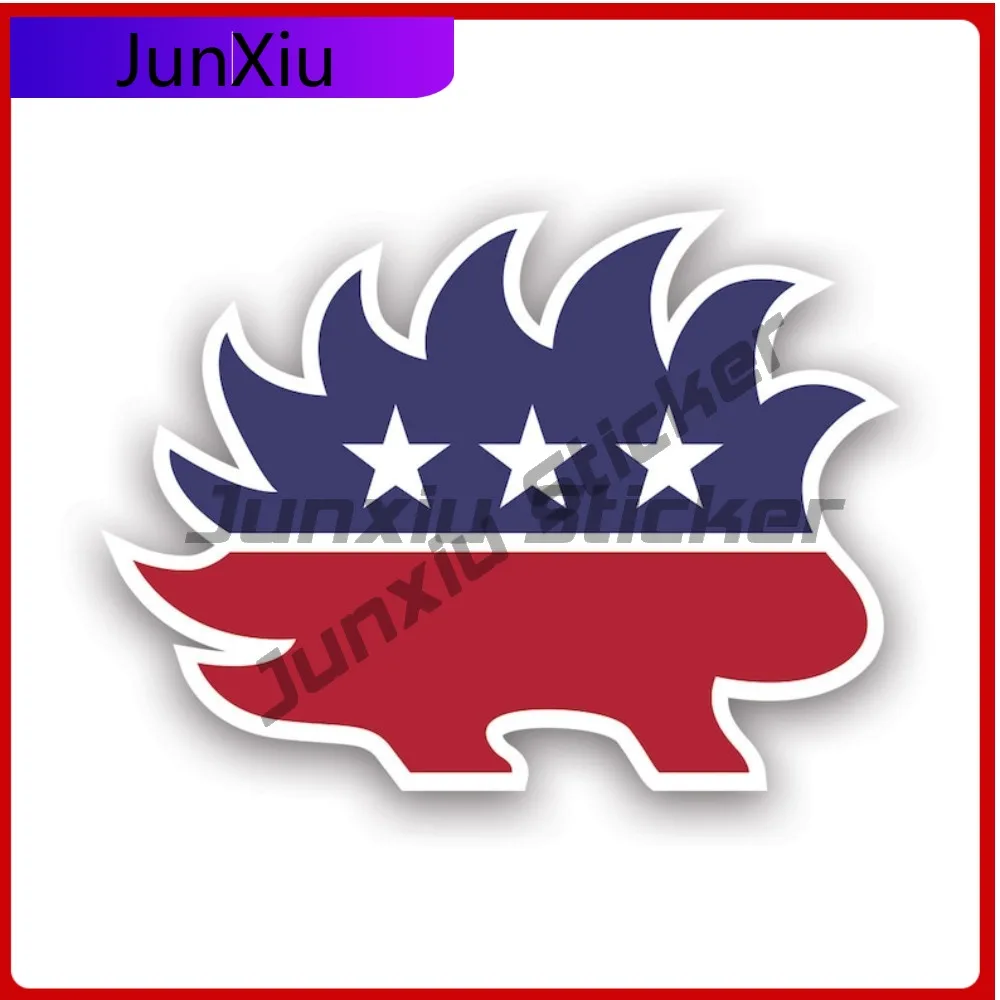 

Artistic Trendy Libertarian Porcupine Sticker Decal American Made Uv Protected Liberty V3 Autonomy Libertarianism Decal