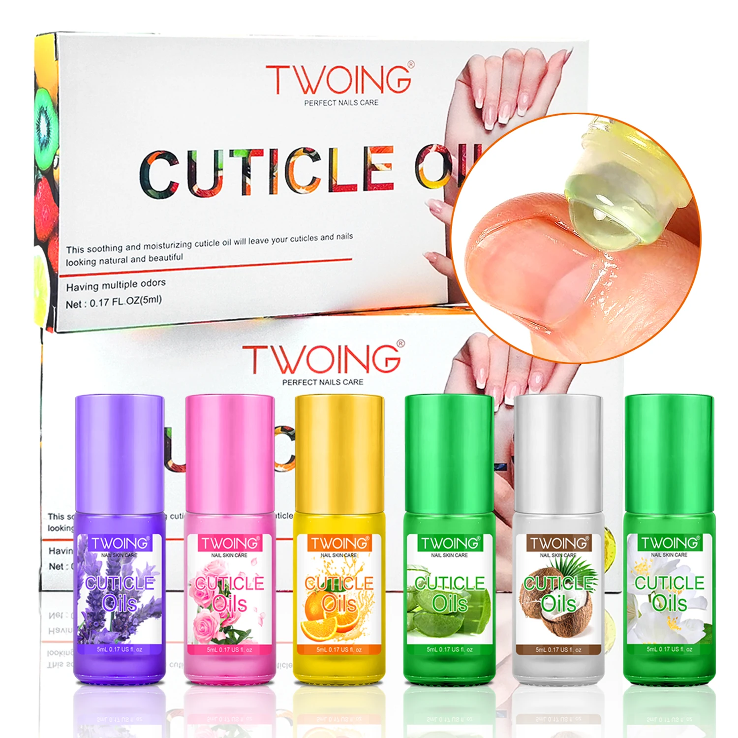 Nourishing Cuticle Oils Hydrates and Repairs Damaged Nails，Softens Cuticles，Promotes Healthy Nail Growth，with Plant Essential