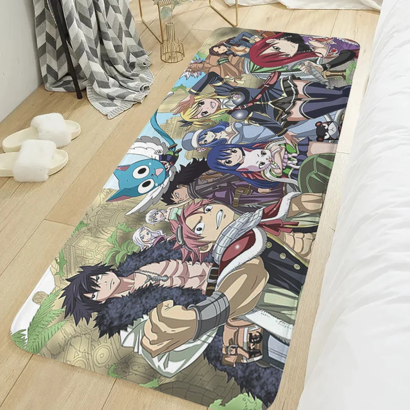 Room Floor Carpet T-Fairy Tail Kitchen Bathroom Foot Mat Custom Doormat Entrance Door Balcony Hallway Rug Slip-resistant Home