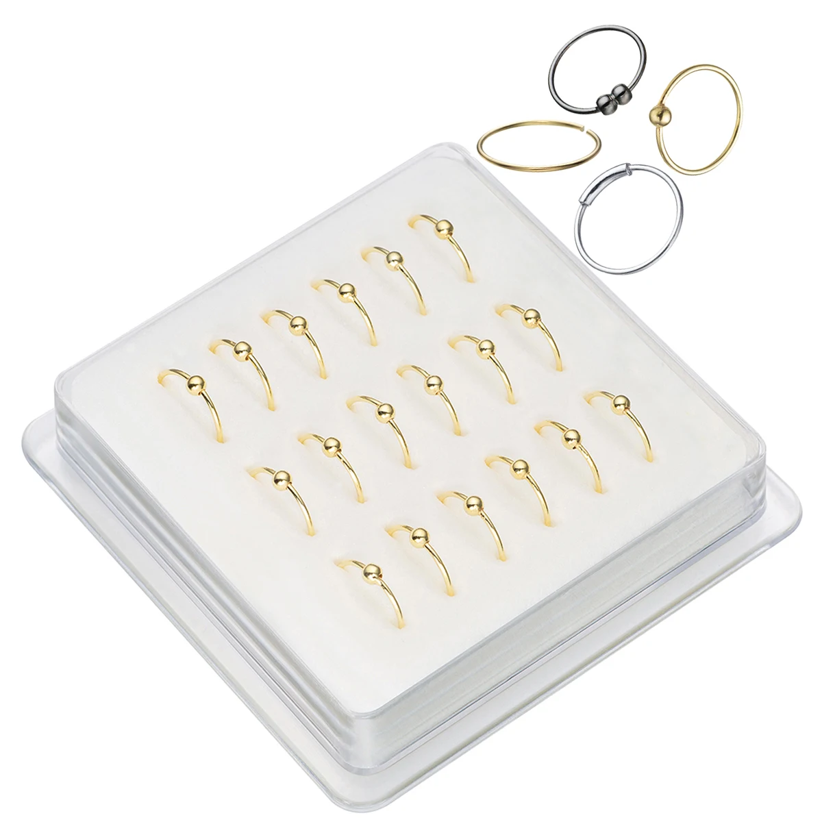 925 Sterling Silver Nose Ring Nose Women Different Sizes And Shapes Nose Piercing Jewelry Ear Cartilage  Piercing Nose Ring